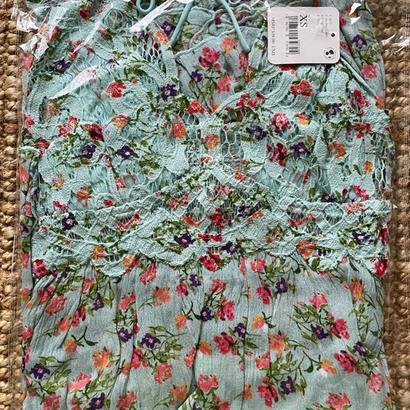 NEW Free People One Adella Printed Mini Slip Dress - Picture 10 of 14